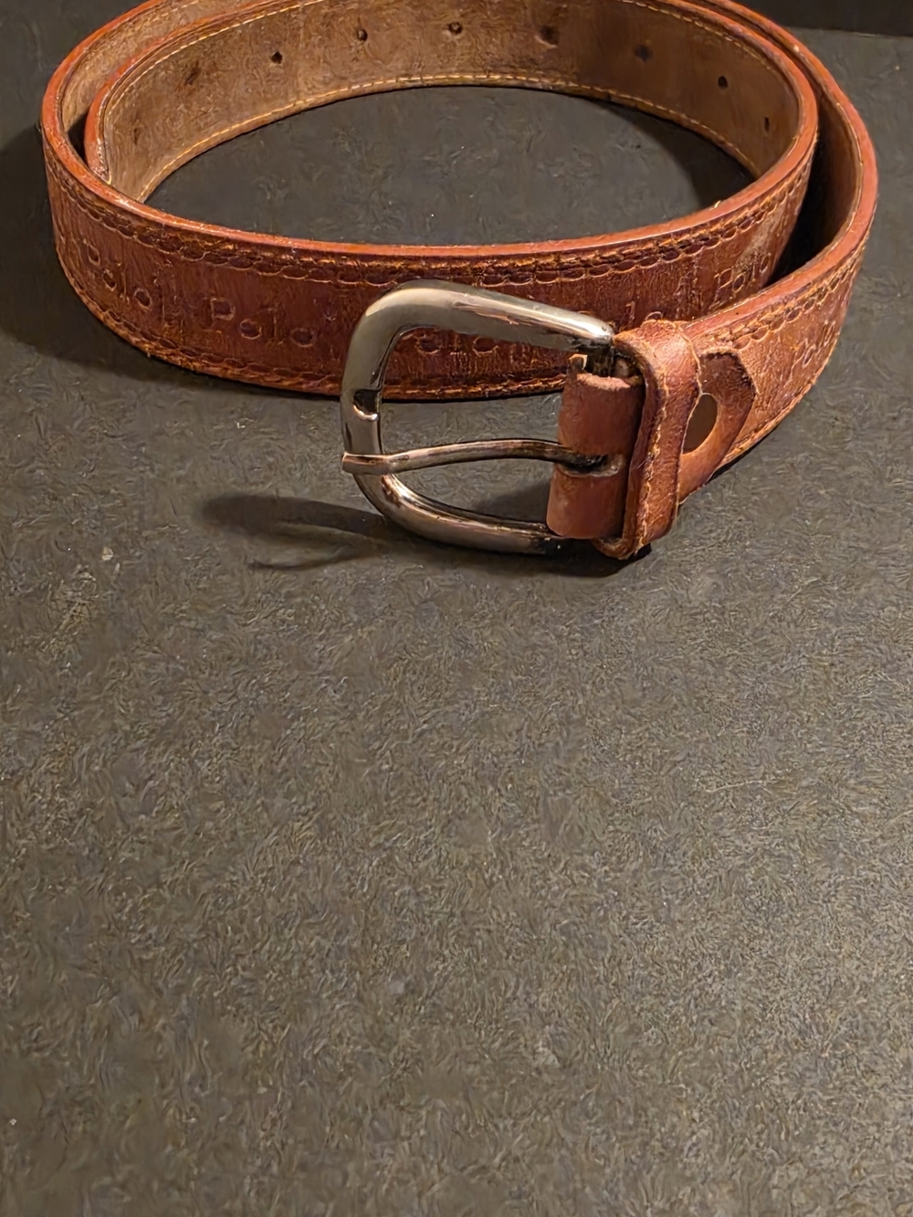 Polo by Ralph Lauren Brown Leather Mens Belt